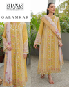 Qalamkar lawn suit UK, unstitched Pakistani outfit, embroidered lawn dress, summer 3-piece suit, chiffon dupatta Pakistani fashion, Shana’s Collections
