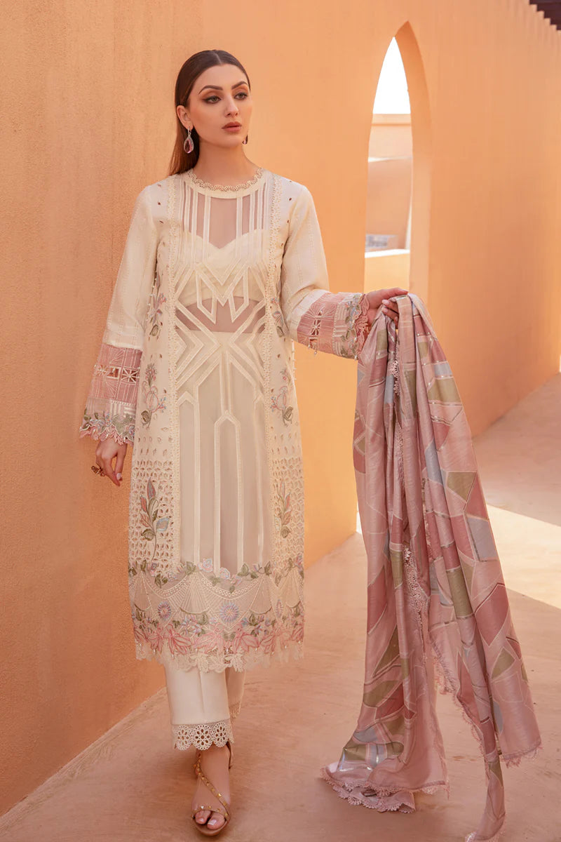 Rang Rasiya Premium Lawn 24 Nooreh Embroidered Unstitched 3 Piece Suit