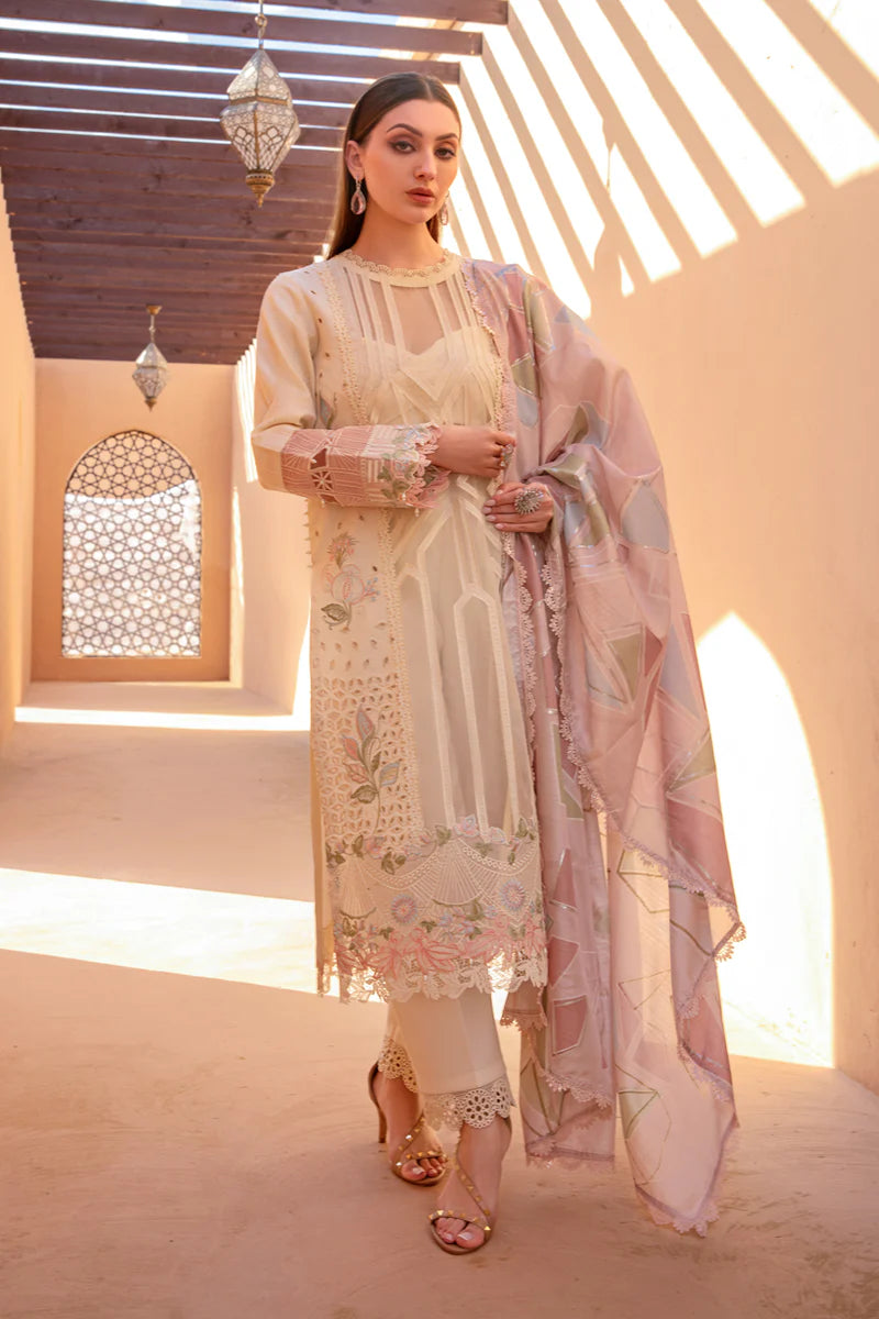 Rang Rasiya Premium Lawn 24 Nooreh Embroidered Unstitched 3 Piece Suit