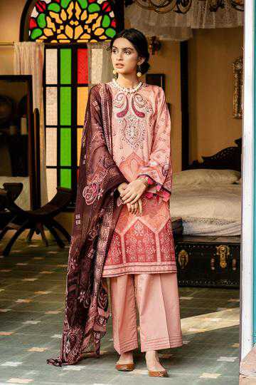 Cross Stitch Tangerine Bluff Tabeer Embroidered Unstitched 3 Piece Suit