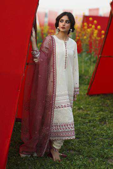 Cross Stitch Lilly Frey Premium Lawn Unstitched 3 Piece Suit
