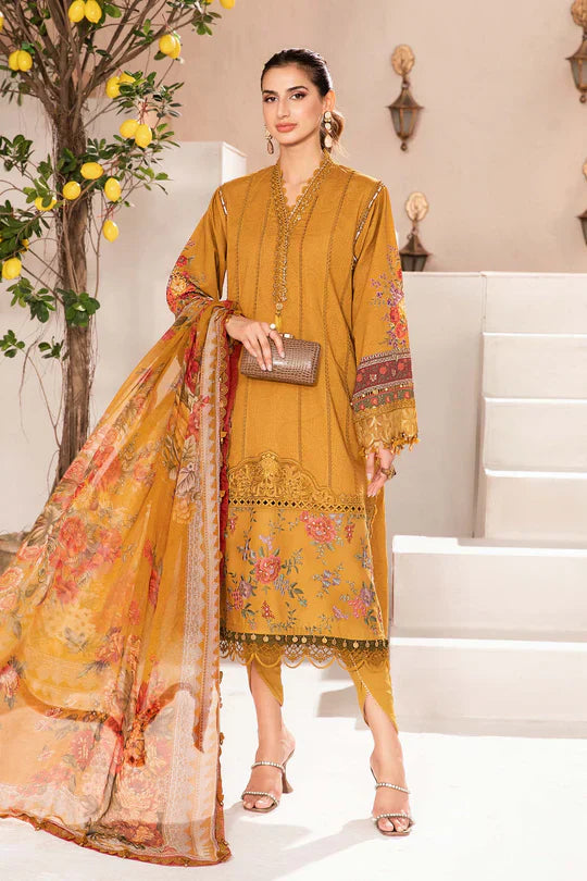 Maria B 3 PIECE UNSTITCHED PRINTED SUIT MPT-2202-A