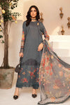 Maria B 3 Piece Unstitched Printed Suit | MPT-2202-B
