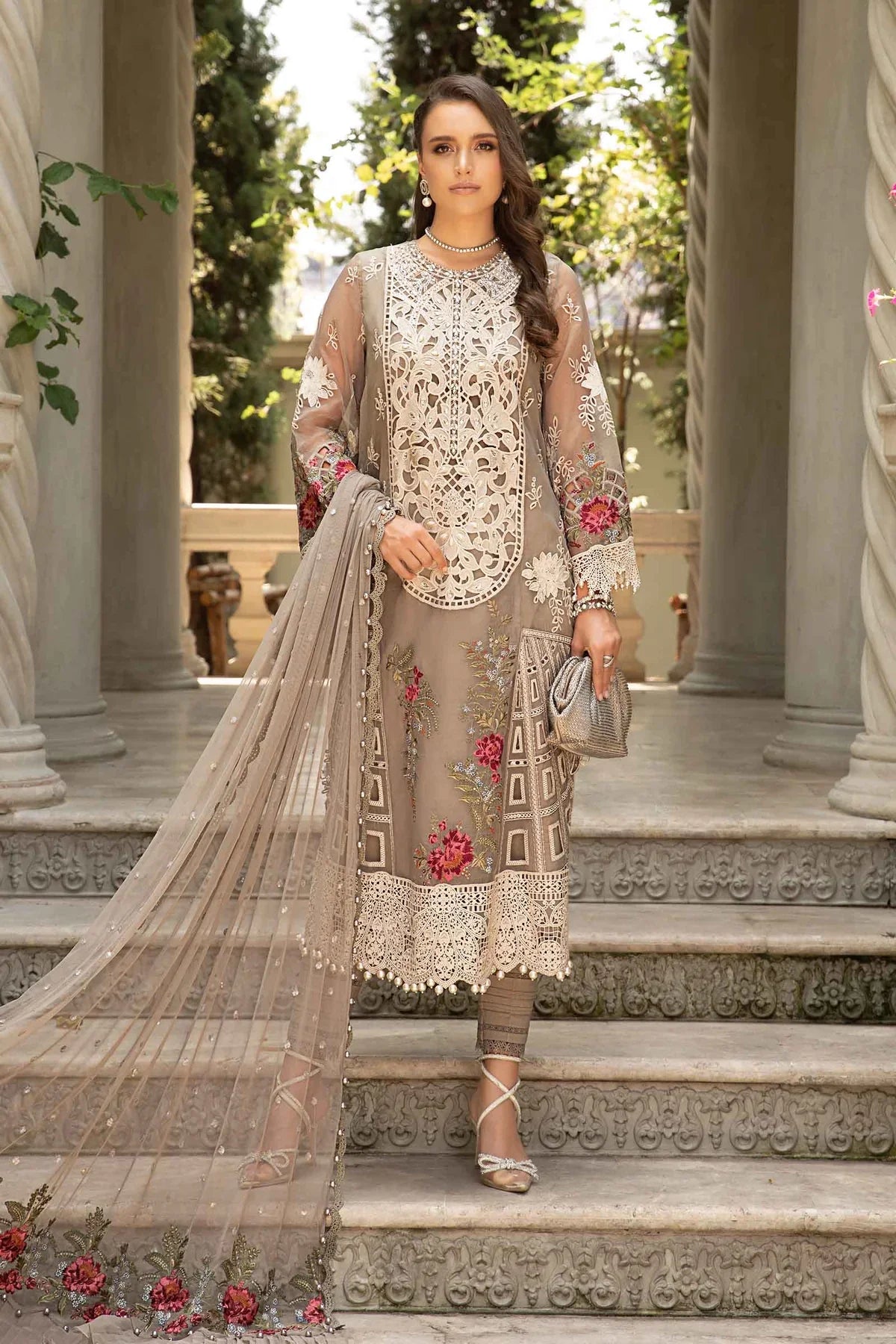 Maria B 3 Piece - Unstitched Suit | EID LAWN-24-01