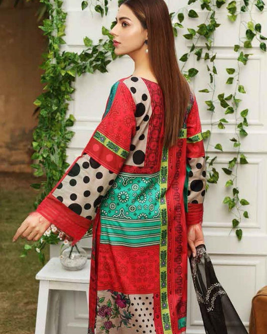 Charizma  Embroidered Lawn Unstitched 3 Piece Suit