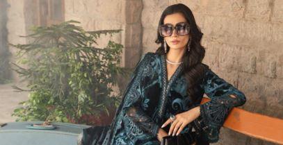 Maria B Unstitched Embroidered Palachi Suit DL-1203