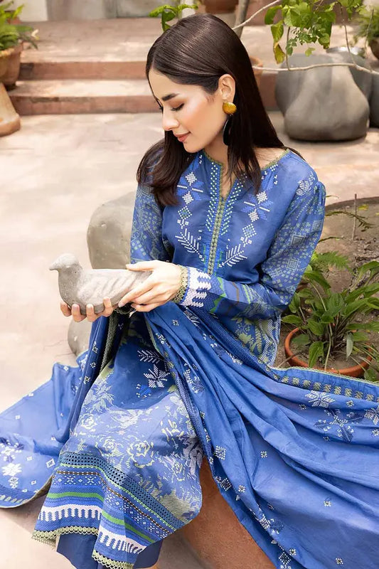 Gul Ahmed TCE-22001 Unstitched Cotton Printed 2 Piece Suit