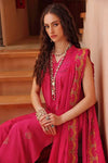 Gul Ahmed  3PC Unstitched Cotton Embroidered Suit with Embroidered Denting Lawn Dupatta MJ-22067