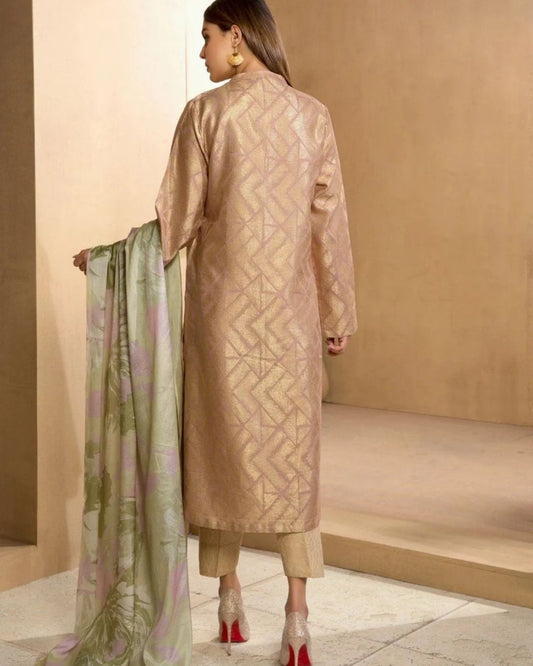 Limelight Slub Khaddar Printed Unstitched Shirt