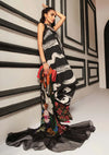 Maria B 3 Piece Unstitched Printed Suit | MPT-2205-A