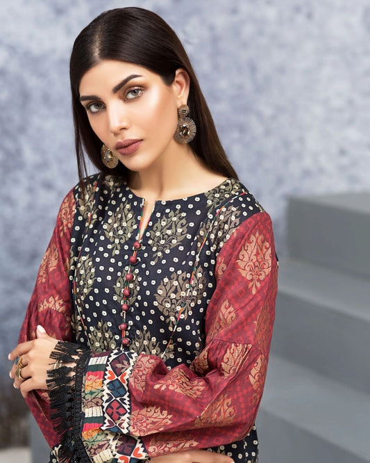 Limelight Winter Collection Jacquard Printed Unstitched 3 Piece Suit
