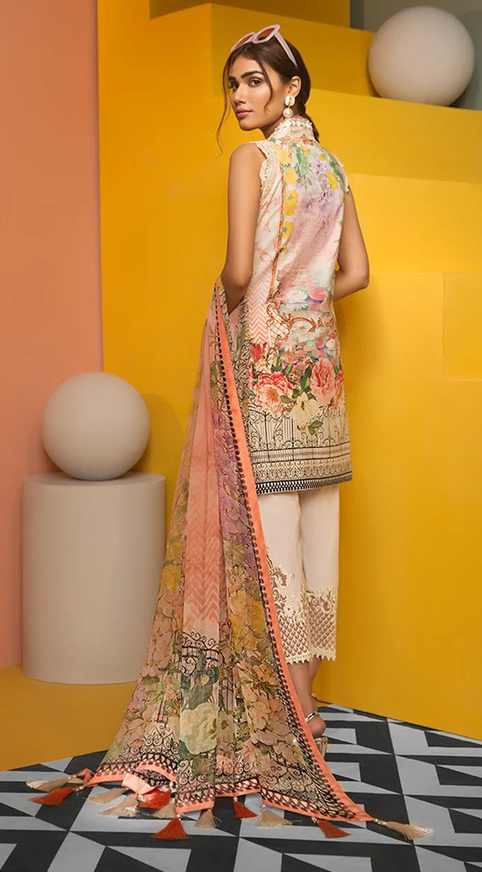 Anaya Viva Lawn 08B Isabel Embroidered Unstitched 3 Piece Suit