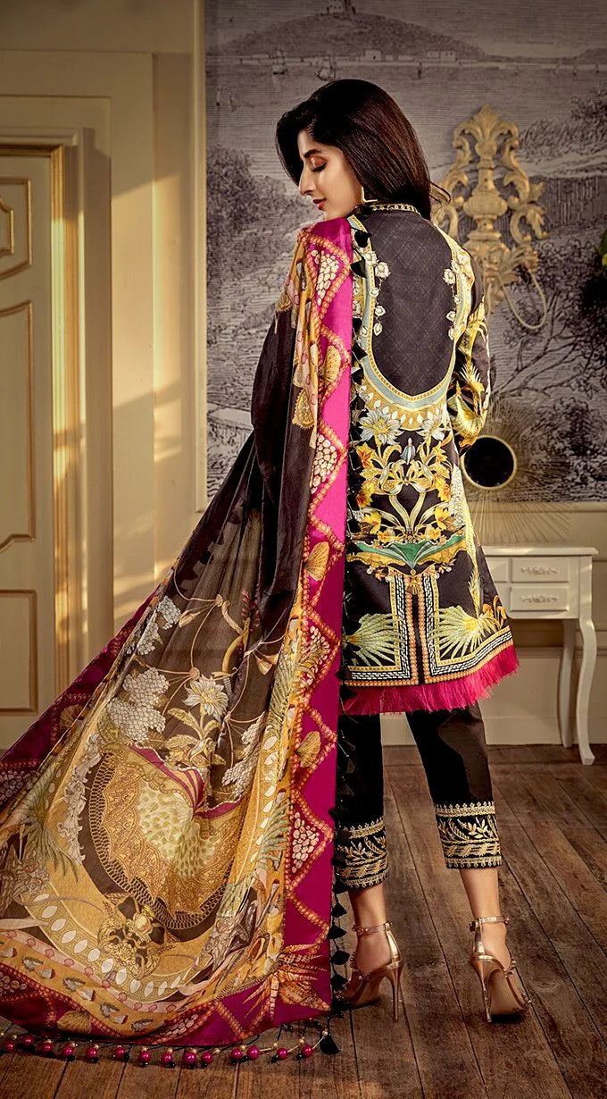 Anaya Luxury Lawn Amalie Embroidered Unstitched 3 Piece Suit