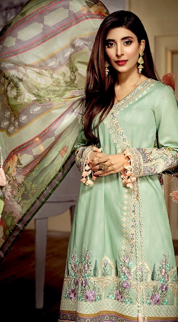 Anaya Luxury Lawn Eva Embroidered Unstitched 3 Piece Suit