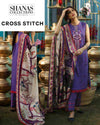 Cross Stitch Blue Tabeer Lawn Unstitched Embroidered 3 Piece Suit