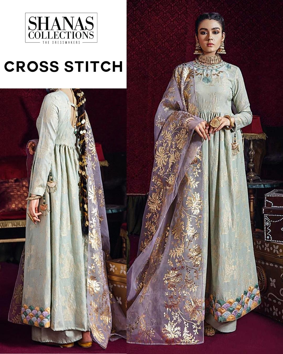 Cross Stitch Bustan-e-Gul B Razia Sultana Unstitched 3 Piece Suit