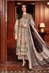 Maria B Unstitched Embroidered Linen Suit - DL-1211