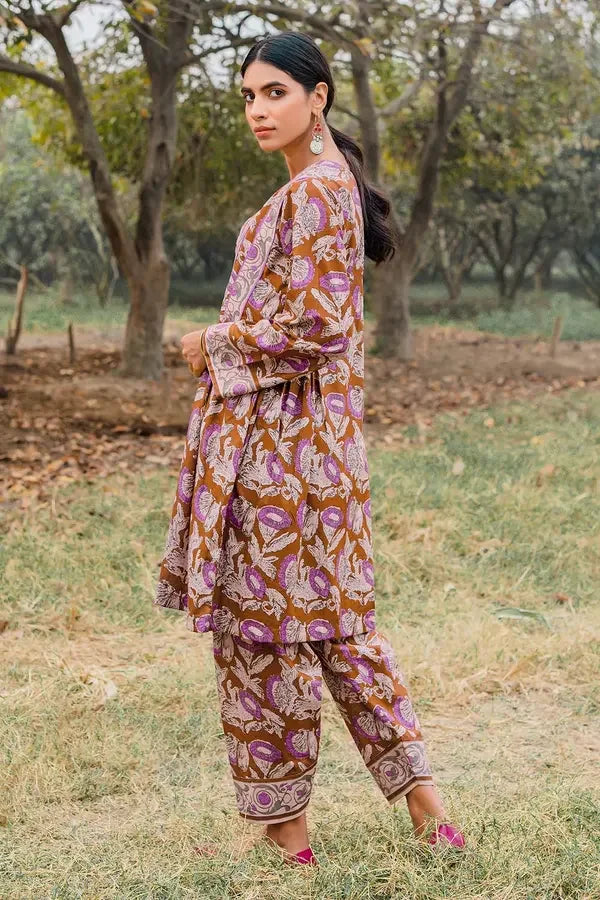Gul Ahmed 1PC Unstitched Printed Lawn Fabric SL-887 A