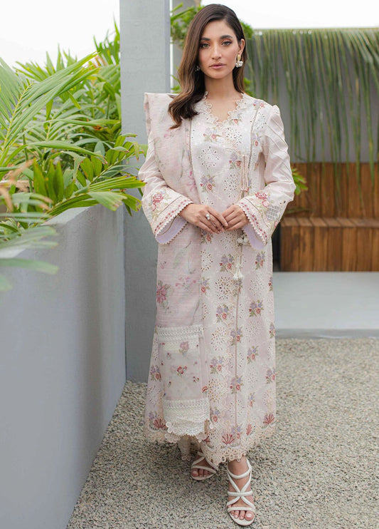 Qalamkar Embroidered Lawn Unstitched 3 Piece Suit