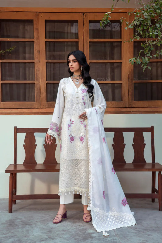Naqsh Chikankari White Gem
