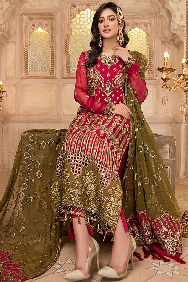 Maryam's Premium Festive Embroidered Collection Unstitched Design 1 509