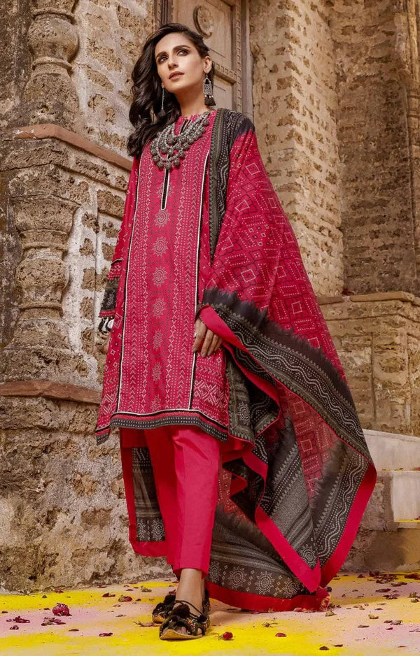 Gul Ahmed Chunari Prints-CL 1204 A-3 Pc