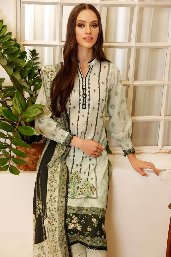 Gul Ahmed 2PC Unstitched Cotton Printed Suit TCN-22001