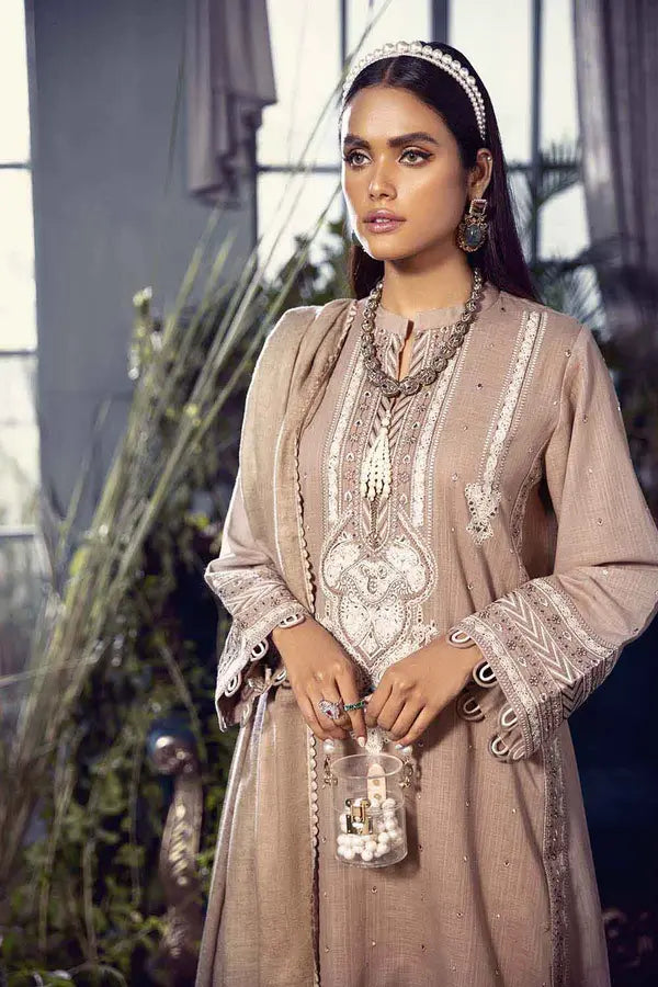 Gul Ahmed 3PC Unstitched Woven Pashmina Shawl Suit AP-12026