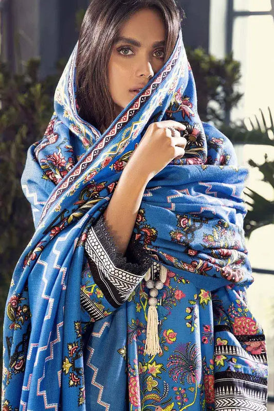 Gul Ahmed 3PC Unstitched Printed Pashmina Shawl Suit AP-12076