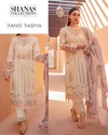 Nooreh pastel lawn suit front with chiffon dupatta drape
Embroidered shirt fabric with matching light dupatta
