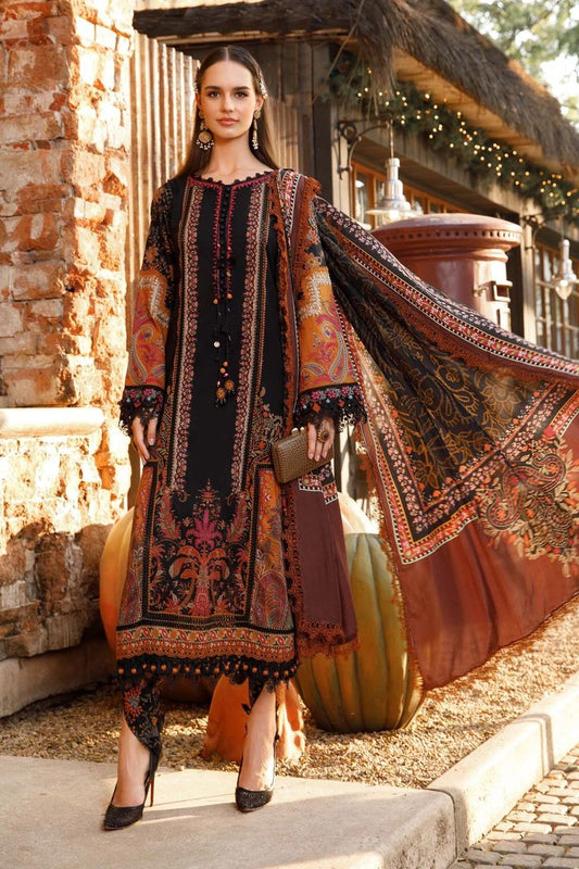 Maria B Mprints 3-B Unstitched Printed Lawn 3 Piece Suit