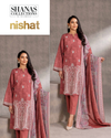 Nishat Linen Winter 3 Piece Printed Embroidered Khaddar Unstitched Suit