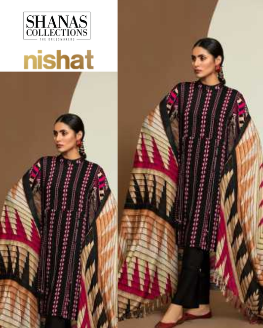 Nishat Linen Winter Collection 2020 Printed Khaddar Unstitched 2 Piece Suit