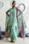 Gul Ahmed 3 Piece Schiffli Embroidered Lawn Suit with Silk Dupatta S-62013