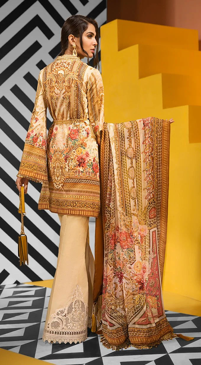 Anaya Viva Lawn 10B Maria Embroidered Unstitched 3 Piece Suit