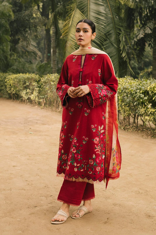 Zara Shahjahan Coco Z22-7B  Embroidered Lawn Unstitched 3 Piece Suit