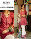 Cross Stitch Fuscia Hibiscus Tabeer Premium Lawn Unstitched 3 Piece Suit