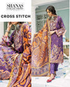 Cross Stitch Mehek Cotton Satin Embroidered Unstitched 3 Piece Suit