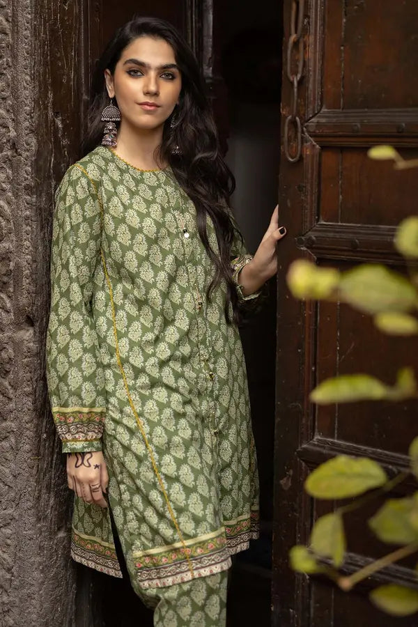 Gul Ahmed 1PC Unstitched Digital Printed Lawn Fabric SL-969 A