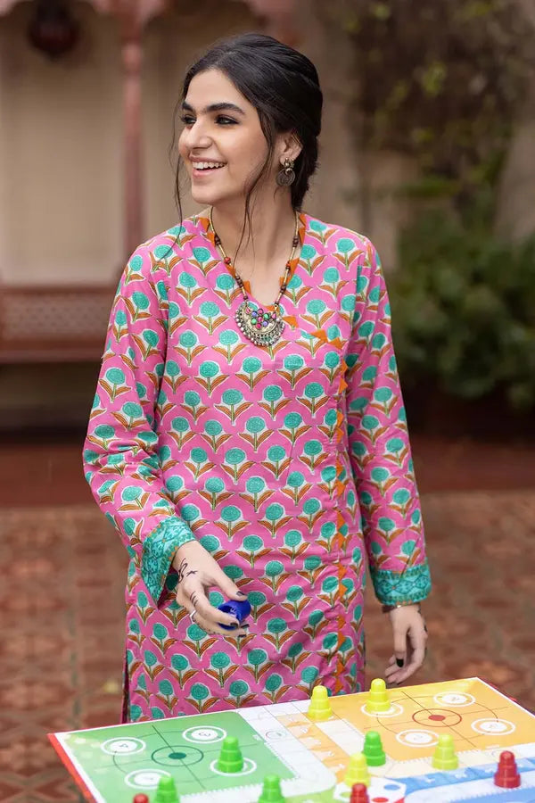 Gul Ahmed 1PC Unstitched Printed Lawn Fabric SL-952 B