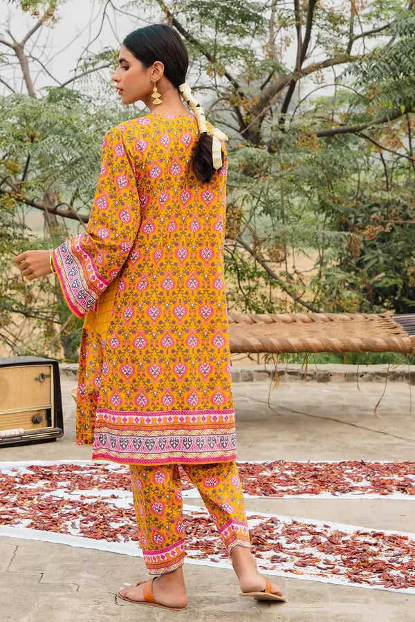 Gul Ahmed 1PC Unstitched Printed Lawn Fabric SL-893 B