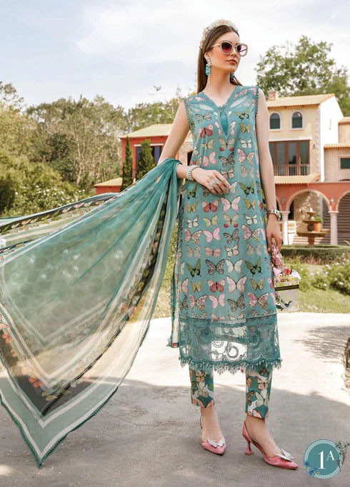 Maria.B Mprints Printed Lawn Unstitched 3 Piece Suit